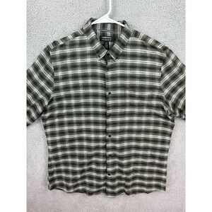 Nordstrom Shirt Mens XL Tech-Smart Trim Fit Plaid Button Up Long Sleeve Preppy